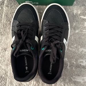 Lacoste Black and White Casual Shoes